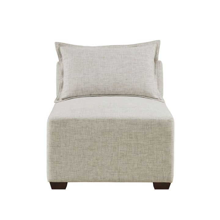 Buy farmhouse furniture Cream Off White Farmhouse Modular Armless Chair - Modern Cottage Farmhouse Furniture