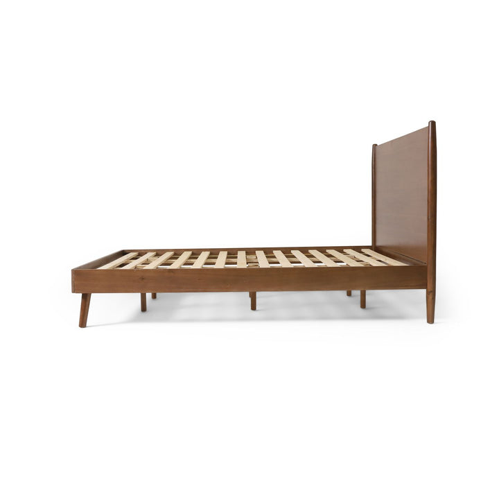 Buy farmhouse furniture King Size Farmhouse Cohron Solid Wood Platform Bed (Cali King) - Modern Cottage Farmhouse Furniture