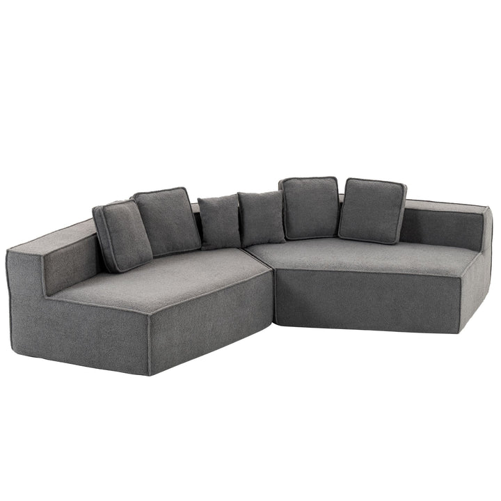 Buy farmhouse furniture The Haven • Extra Large Extra Wide Modular Modern Farmhouse Compressed Sofa - Modern Cottage Farmhouse Furniture