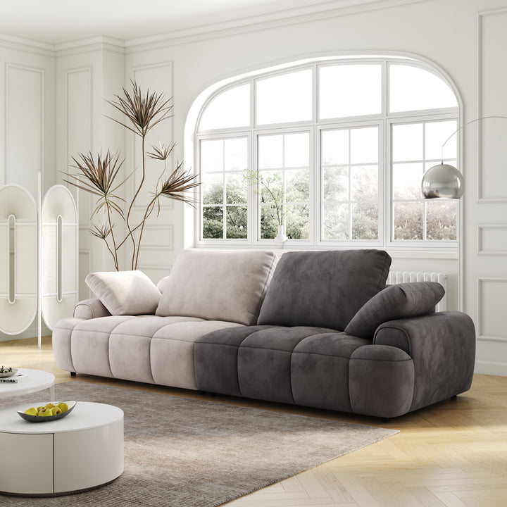 Buy farmhouse furniture Modern Farmhouse Two-Seat Sofa | Large 86.6" Living Room Couch - Modern Cottage Farmhouse Furniture