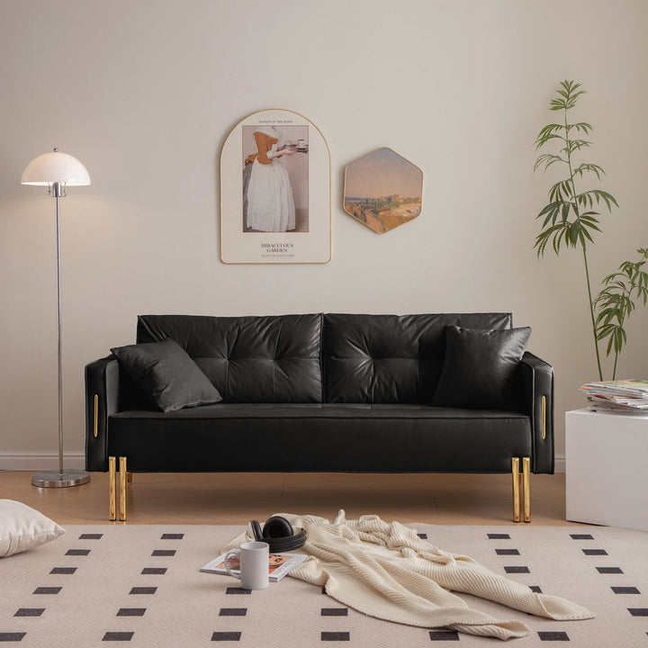 Buy farmhouse furniture Modern Farmhouse Cottage Upholstered 3-Seater Sofa Couch - Modern Cottage Farmhouse Furniture