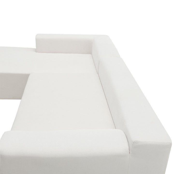 Buy farmhouse furniture The Marbella Beige Estate Modern Large Mediterranean L-Shape Modular Sectional Sofa - Modern Cottage Farmhouse Furniture