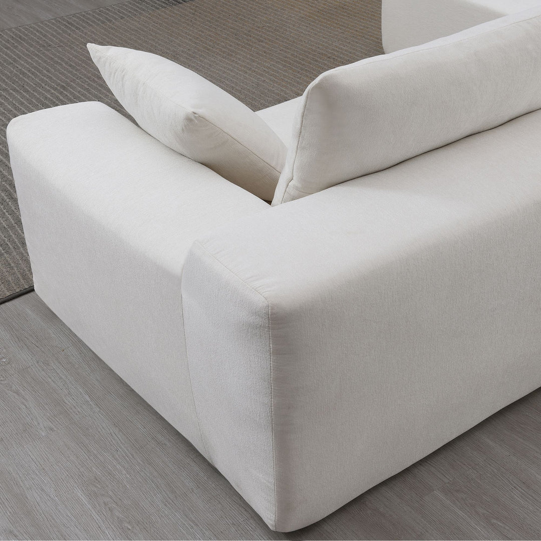 Buy farmhouse furniture The Marbella Beige Estate Modern Large Mediterranean L-Shape Modular Sectional Sofa - Modern Cottage Farmhouse Furniture