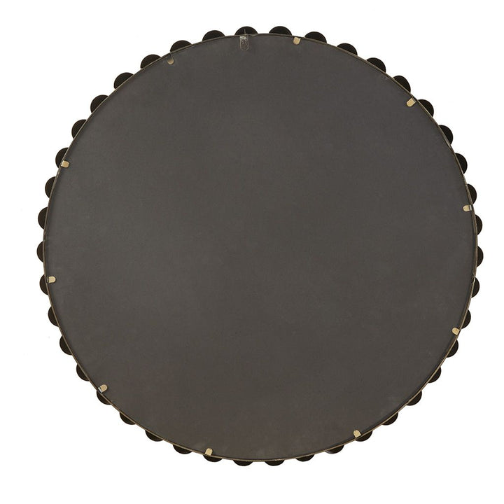 Buy farmhouse furniture Gold Beaded Round Wall Mirror 36"D - Modern Cottage Farmhouse Furniture