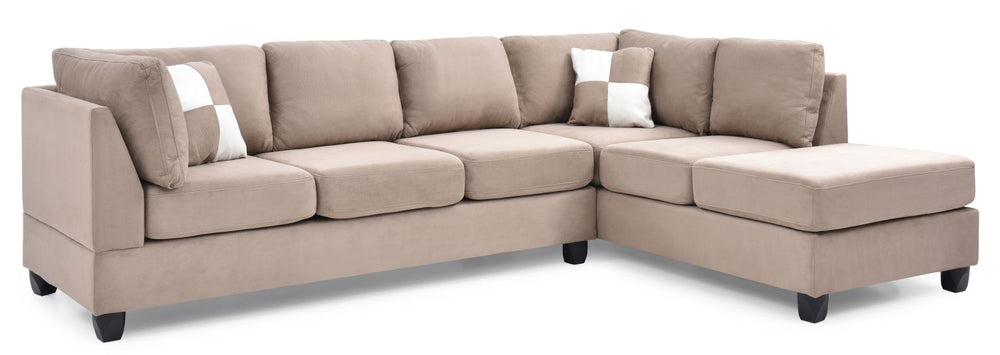 Buy farmhouse furniture Mocha Modern Farmhouse Beige Sofa Sectional Couch - Modern Cottage Farmhouse Furniture
