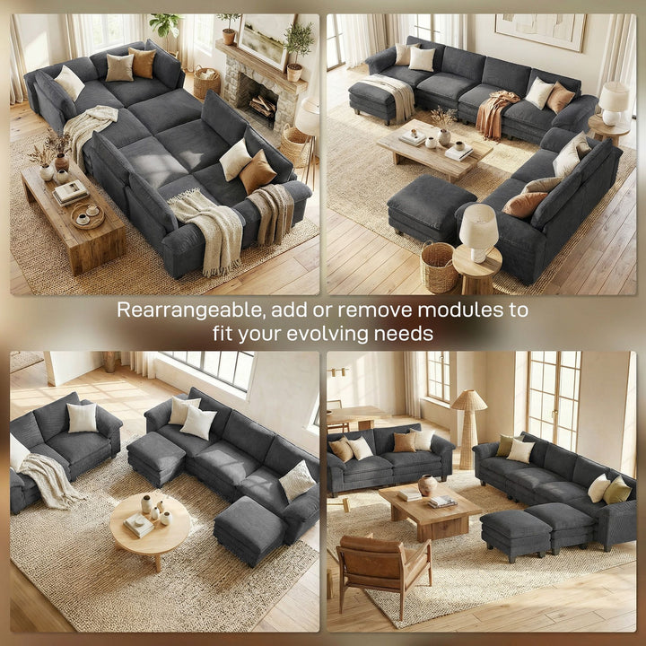 Buy farmhouse furniture Modern Farmhouse Dark Gray L Shaped Couch - Modern Cottage Farmhouse Furniture