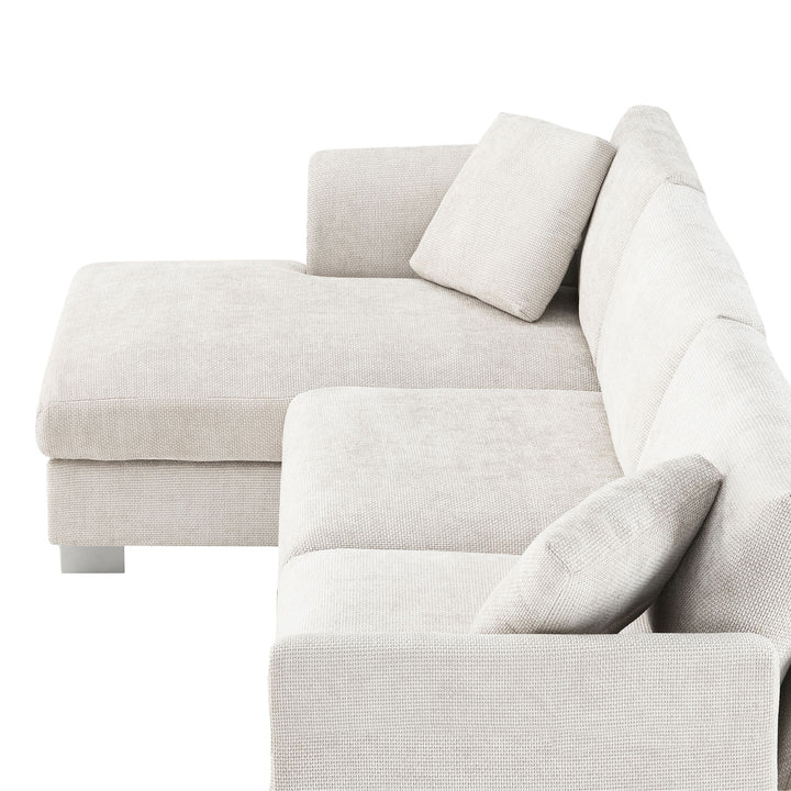 Buy farmhouse furniture Maison Blanc Sofa | Ivory Large Modern Farmhouse Sofa Couch - Modern Cottage Farmhouse Furniture