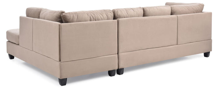 Buy farmhouse furniture Mocha Modern Farmhouse Beige Sofa Sectional Couch - Modern Cottage Farmhouse Furniture