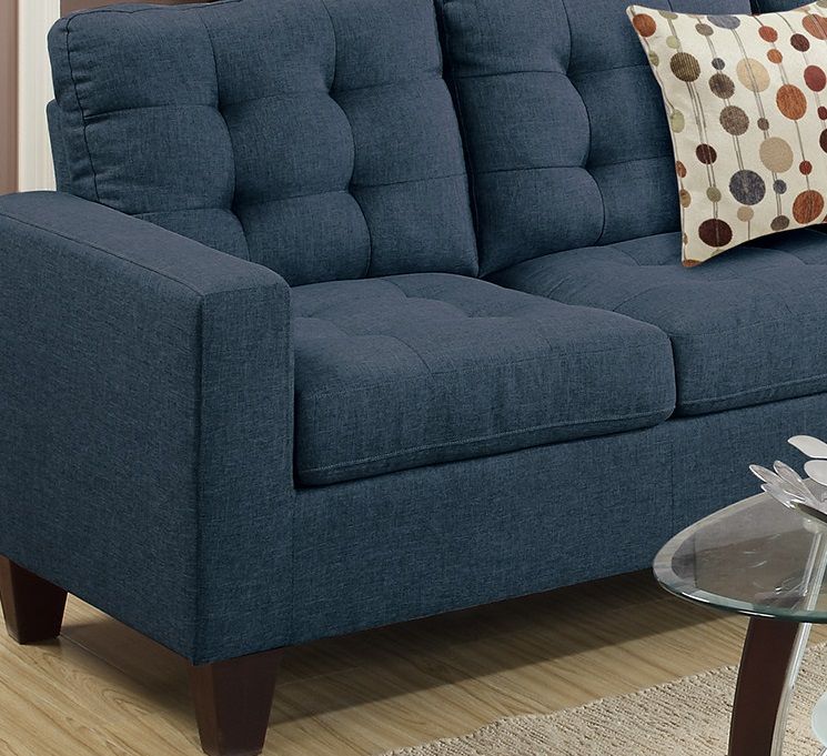Buy farmhouse furniture Blue Modern Farmhouse Sofa Couch - Modern Cottage Farmhouse Furniture