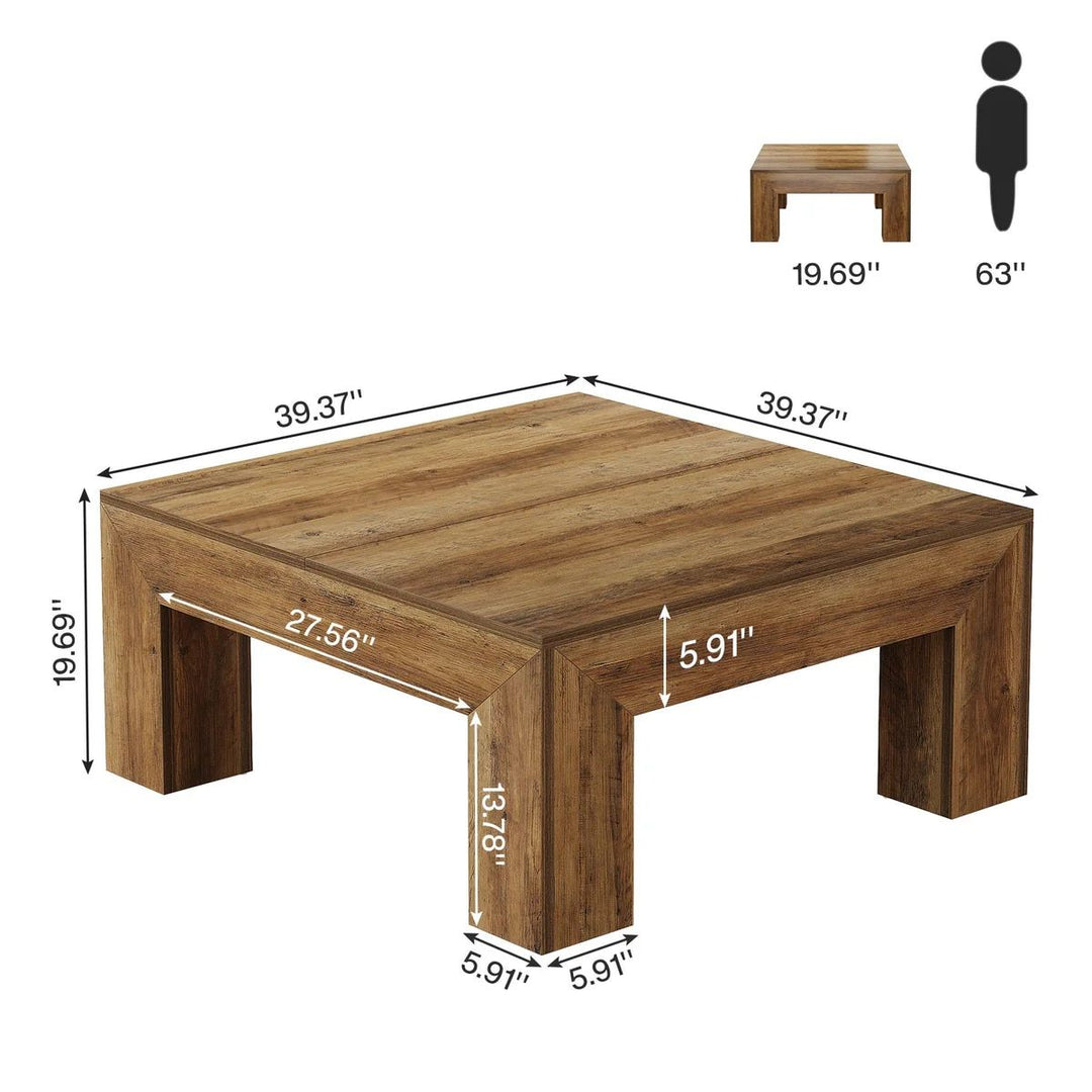 Buy farmhouse furniture Square Accent Farmhouse Coffee Table - Modern Cottage Farmhouse Furniture