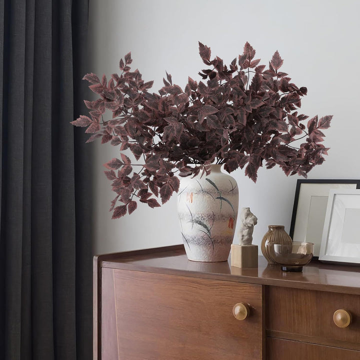 Buy farmhouse furniture Deep Purple Farmhouse Style Artificial Cimicifuga Branch 8-Pack - Modern Cottage Farmhouse Furniture