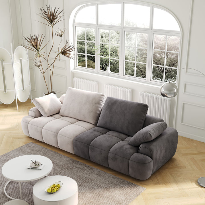 Buy farmhouse furniture Modern Farmhouse Two-Seat Sofa | Large 86.6" Living Room Couch - Modern Cottage Farmhouse Furniture