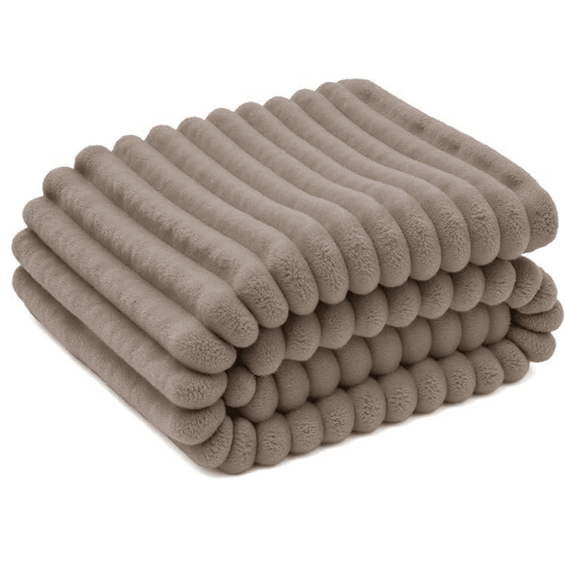 Buy farmhouse furniture Soft Farmhouse Light Brown Throw Blanket for Couch - Modern Cottage Farmhouse Furniture