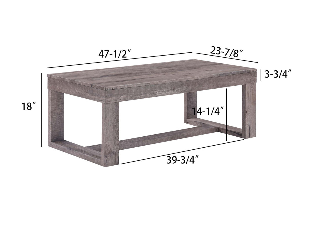 Buy farmhouse furniture Best Farmhouse Coffee Table | Brown Rustic Wooden Cottage Living Room Table - Modern Cottage Farmhouse Furniture