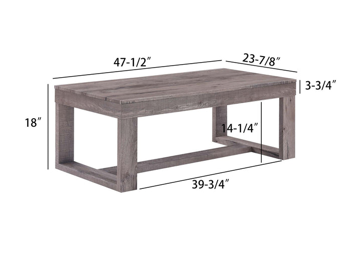 Buy farmhouse furniture Best Farmhouse Coffee Table | Brown Rustic Wooden Cottage Living Room Table - Modern Cottage Farmhouse Furniture