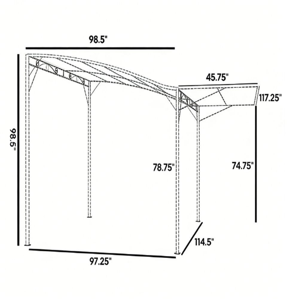 Buy farmhouse furniture Farmhouse Outdoor Terrance Pergola - Modern Cottage Farmhouse Furniture
