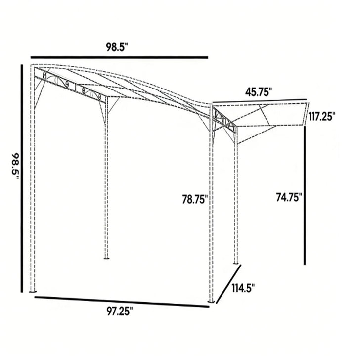 Buy farmhouse furniture Farmhouse Outdoor Terrance Pergola - Modern Cottage Farmhouse Furniture