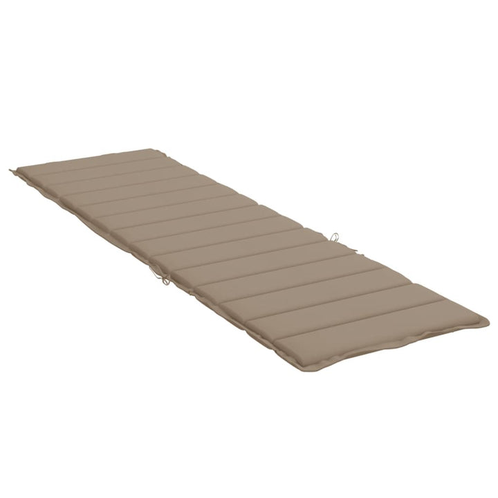 Buy farmhouse furniture Sun Lounger Cushion Taupe Oxford fabric - Modern Cottage Farmhouse Furniture