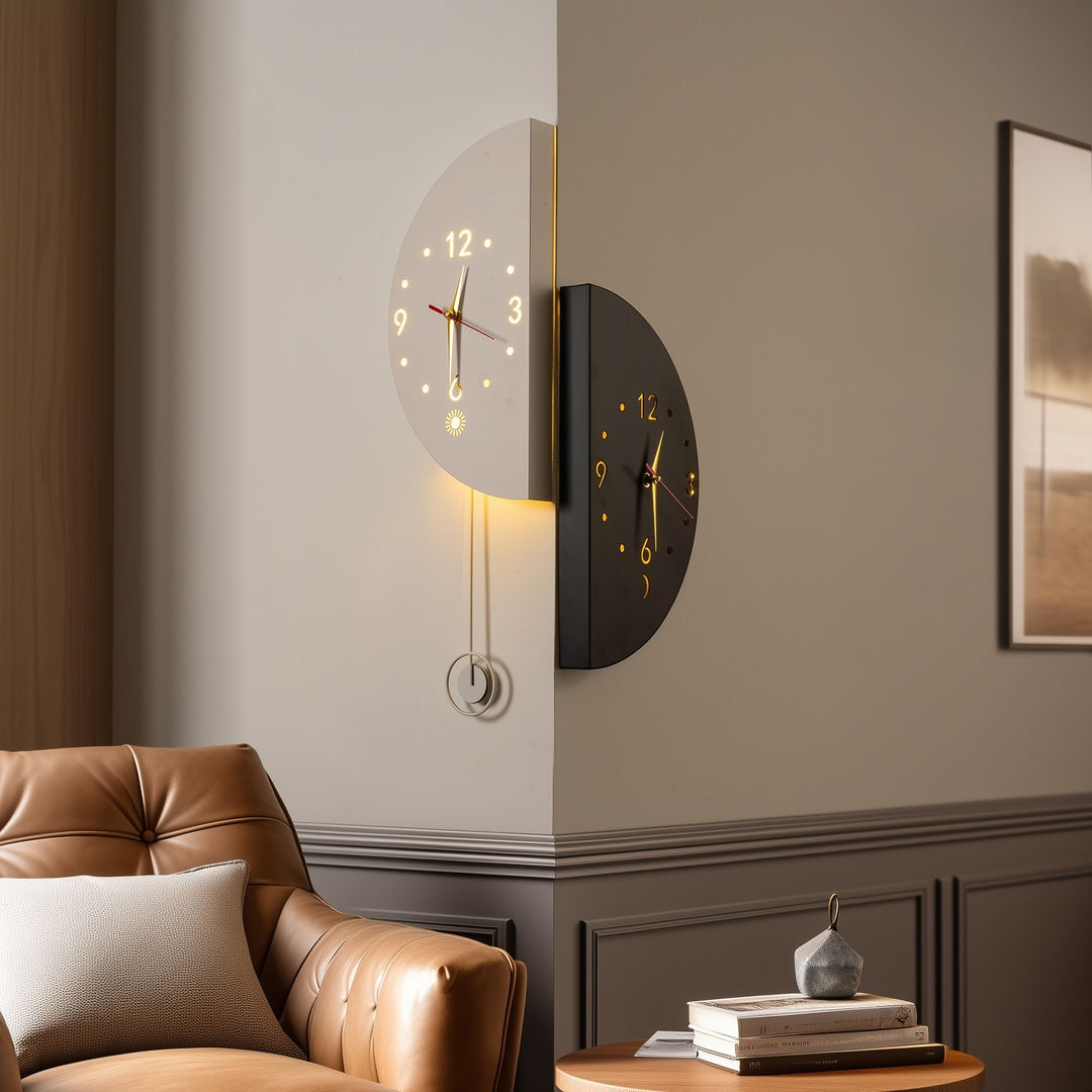 Buy farmhouse furniture Modern Farmhouse Solace &amp; Moon Wall Clock - Modern Cottage Farmhouse Furniture