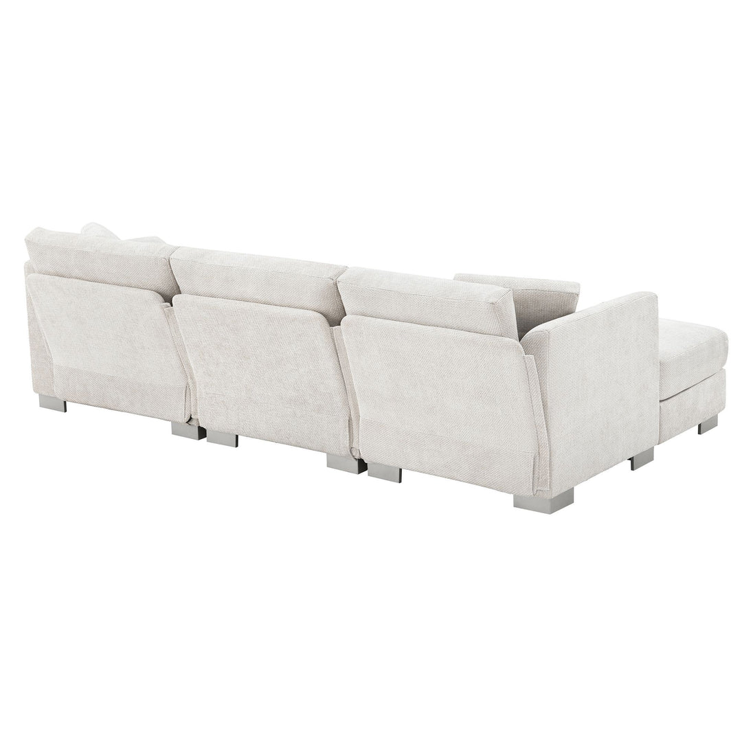 Buy farmhouse furniture Maison Blanc Sofa | Ivory Large Modern Farmhouse Sofa Couch - Modern Cottage Farmhouse Furniture
