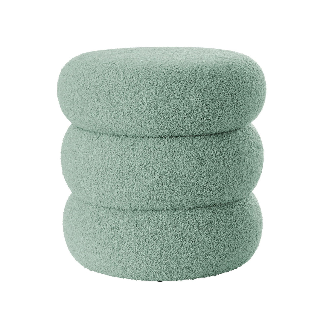 Buy farmhouse furniture Boucle Cloud Storage Ottoman, Sage - Modern Cottage Farmhouse Furniture