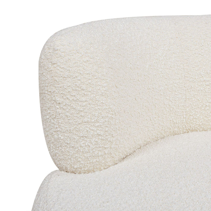 Buy farmhouse furniture Ivory Haven | White Modern Boucle Contemporary Accent Chair - Modern Cottage Farmhouse Furniture