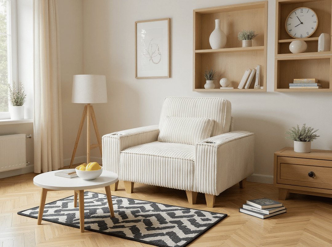 Buy farmhouse furniture Beige Modern Contemporary Cottage Accent Chair - Modern Cottage Farmhouse Furniture