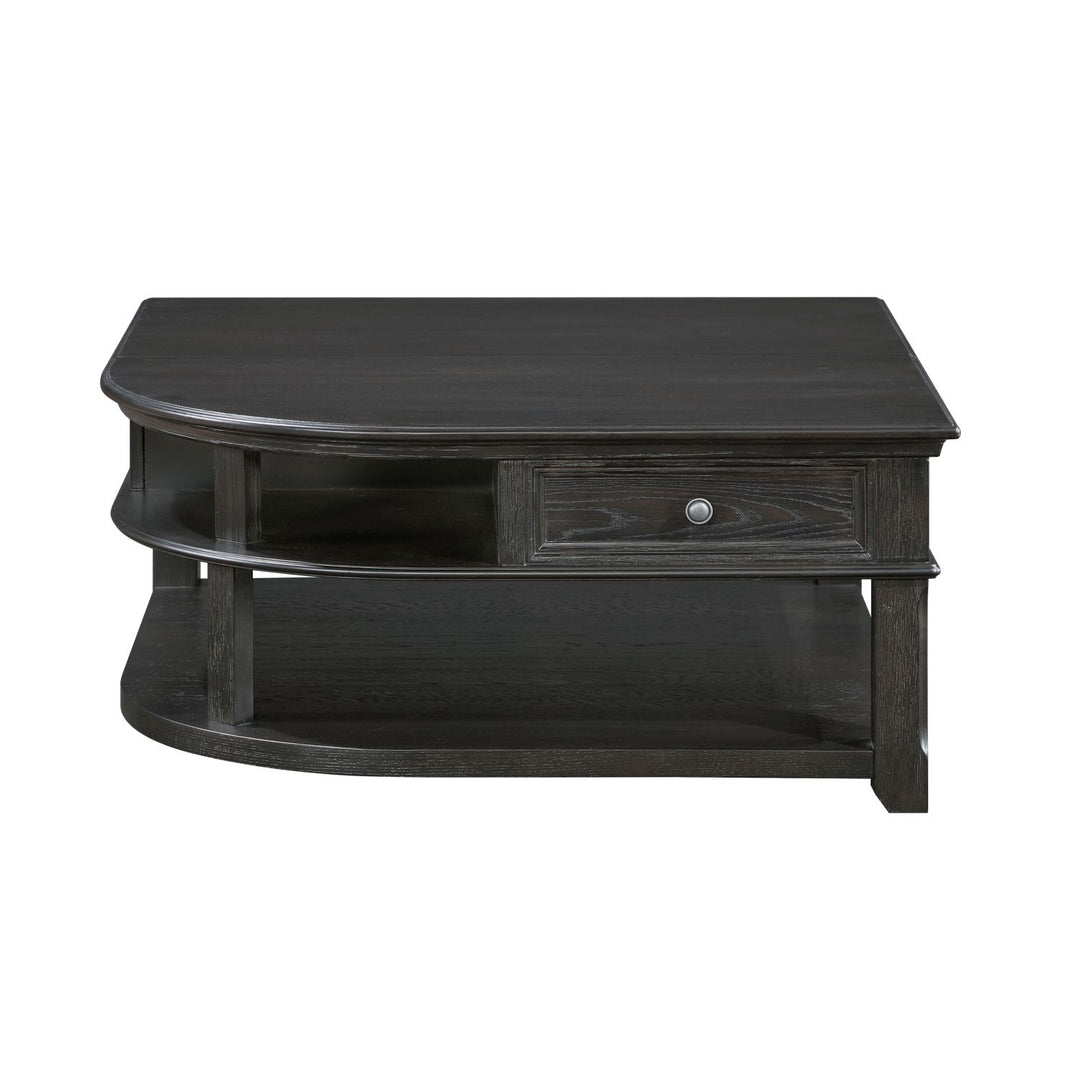 Buy farmhouse furniture Iron Oak Farm | Large Gray Modern Farmhouse Shelved Coffee Table - Modern Cottage Farmhouse Furniture