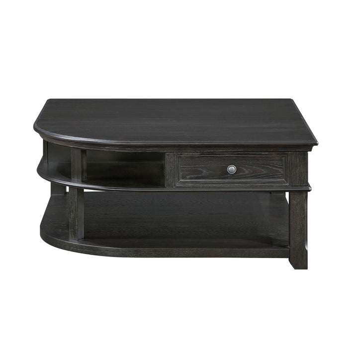 Buy farmhouse furniture Iron Oak Farm | Large Gray Modern Farmhouse Shelved Coffee Table - Modern Cottage Farmhouse Furniture