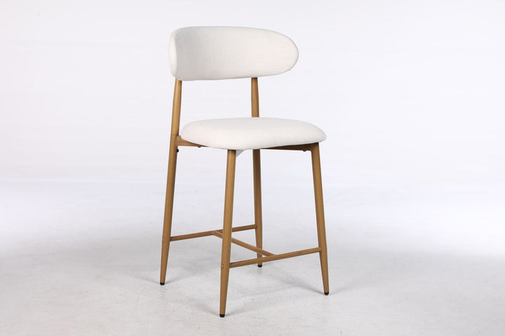 Buy farmhouse furniture Beige Modern Cottage Farmhouse Counter Bar Stools Set of 2 - Modern Cottage Farmhouse Furniture