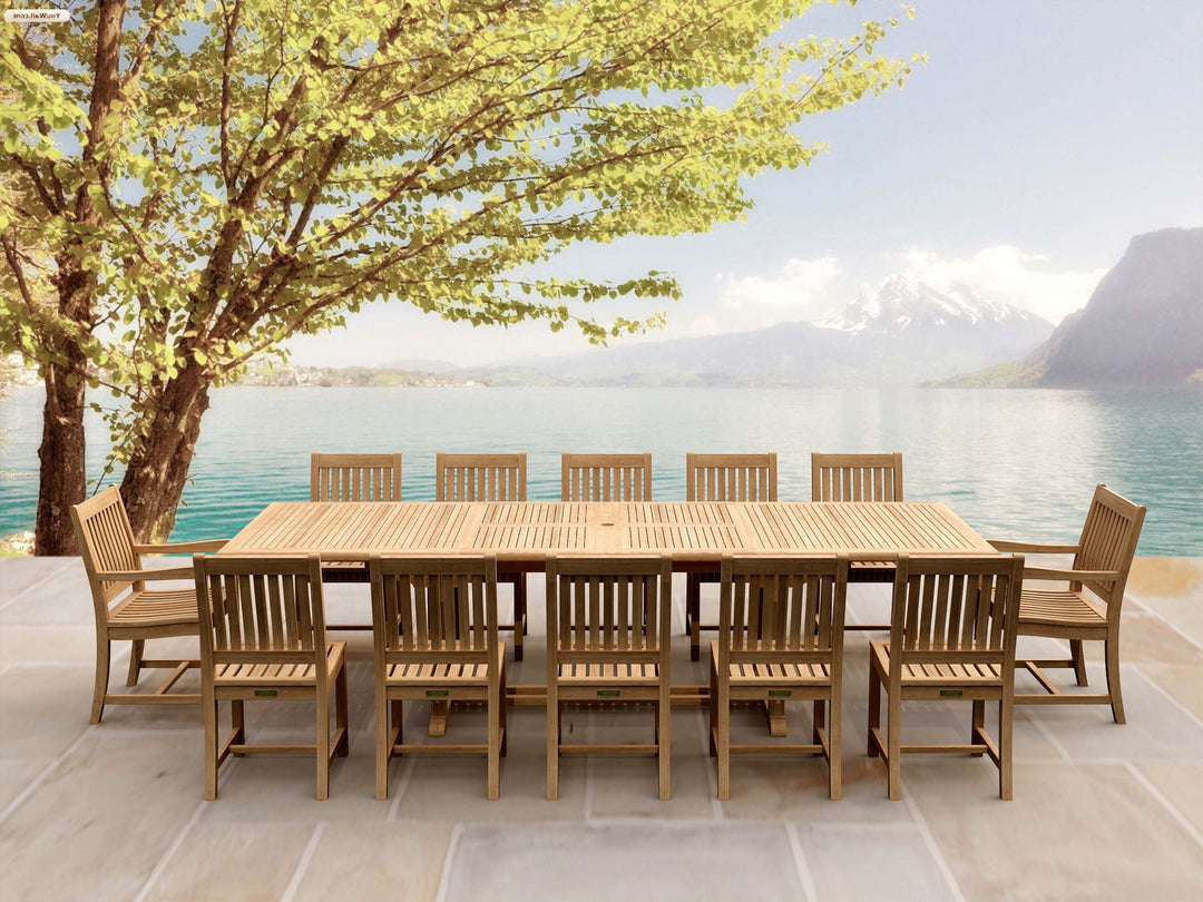 Buy farmhouse furniture Amber Harvest Modern Farmhouse Real Wood Dining Table Set - Modern Cottage Farmhouse Furniture