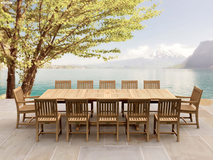 Buy farmhouse furniture Amber Harvest Modern Farmhouse Real Wood Dining Table Set - Modern Cottage Farmhouse Furniture