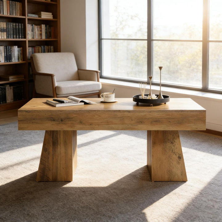 Buy farmhouse furniture Farmhouse Spacious Coffee Table - Modern Cottage Farmhouse Furniture