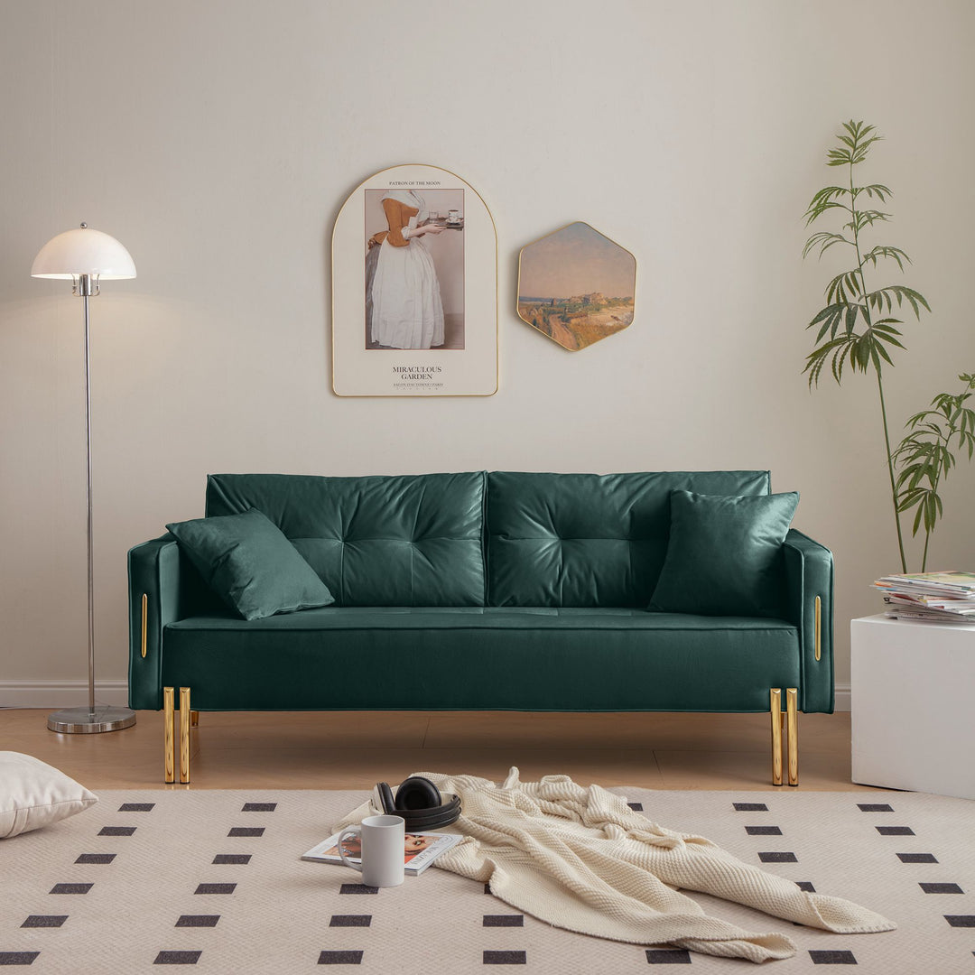 Buy farmhouse furniture Modern Farmhouse Cottage Upholstered 3-Seater Sofa Couch - Modern Cottage Farmhouse Furniture