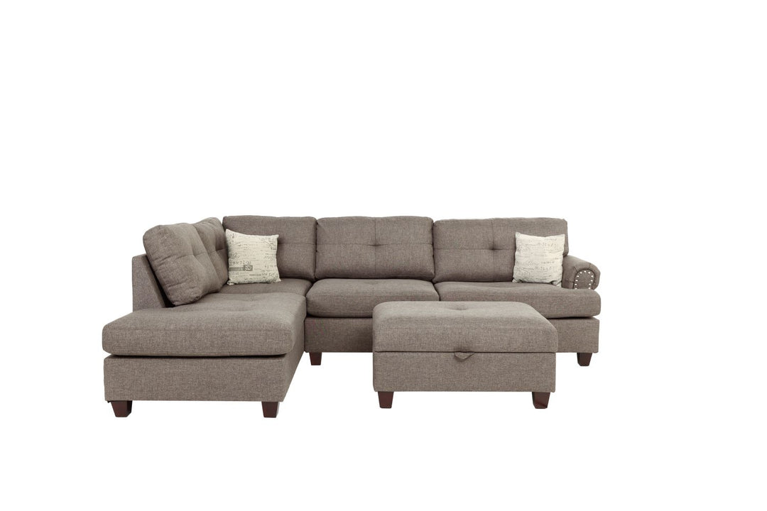 Buy farmhouse furniture Contemporary Farmhouse 3-pcs Sofa Sectional Couch - Modern Cottage Farmhouse Furniture