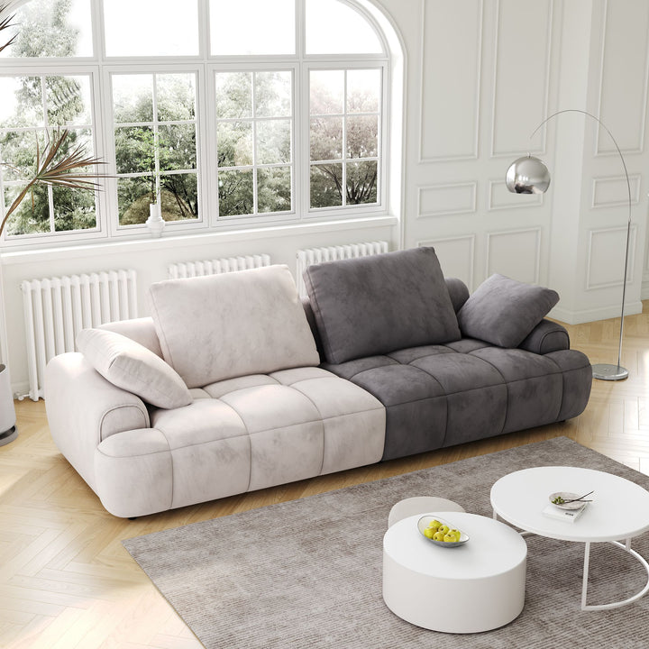 Buy farmhouse furniture Modern Farmhouse Two-Seat Sofa | Large 86.6" Living Room Couch - Modern Cottage Farmhouse Furniture