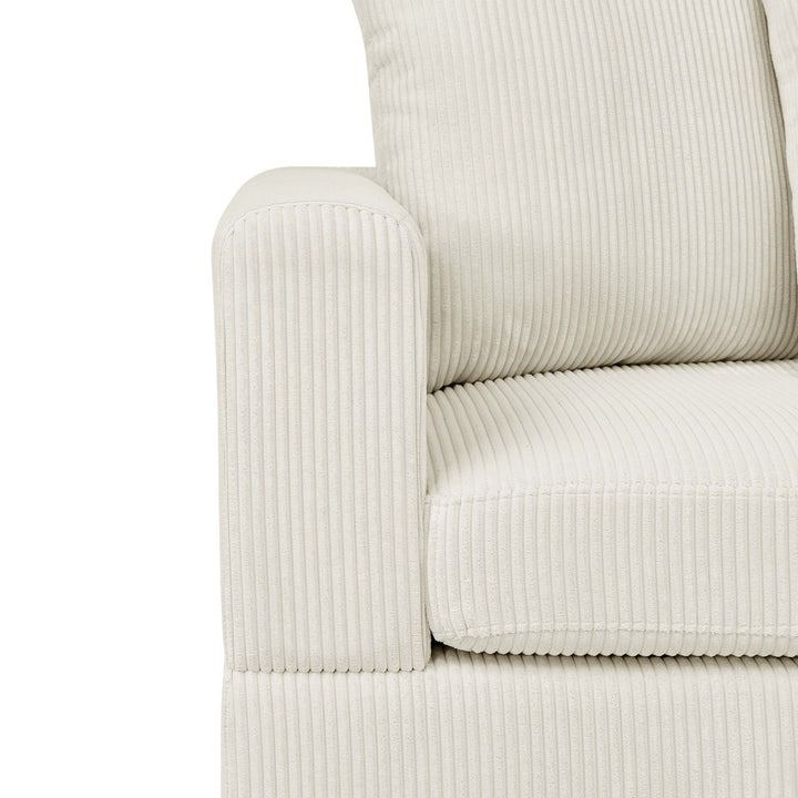 Buy farmhouse furniture The Emma | 6 Piece Farmhouse Off White Modular Corduroy Sectional Sofa Couch - Modern Cottage Farmhouse Furniture