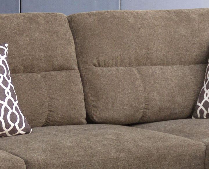 Buy farmhouse furniture 103.5" Brown Farmhouse Couch Sectional Sofa - Modern Cottage Farmhouse Furniture