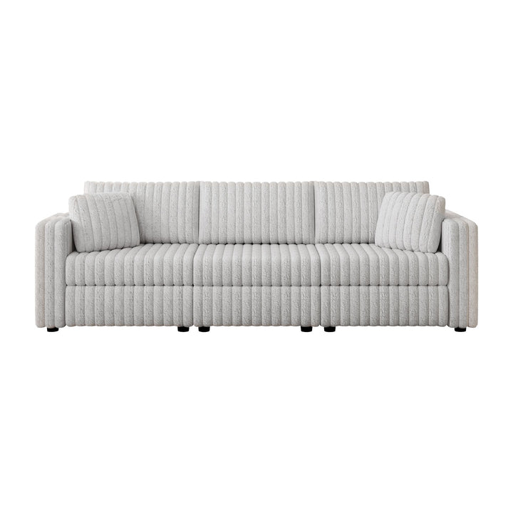 Buy farmhouse furniture The Harvest • Soft Modern Farmhouse Cottage Plush Modular 3-person Sofa - Modern Cottage Farmhouse Furniture
