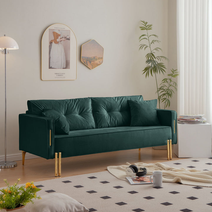 Buy farmhouse furniture Modern Farmhouse Cottage Upholstered 3-Seater Sofa Couch - Modern Cottage Farmhouse Furniture