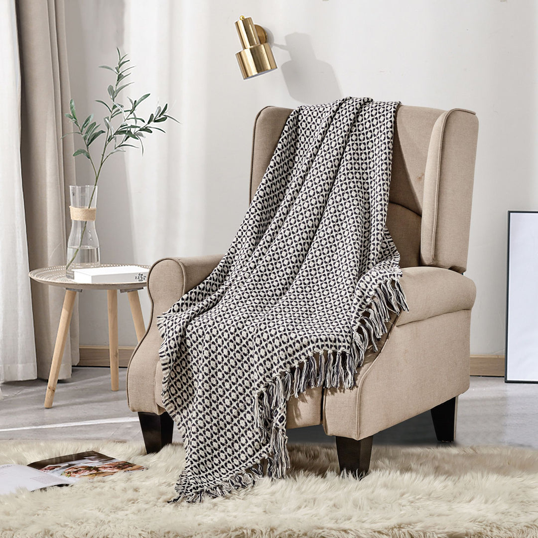 Buy farmhouse furniture Modern Farmhouse Brown Throw Blanket - Modern Cottage Farmhouse Furniture