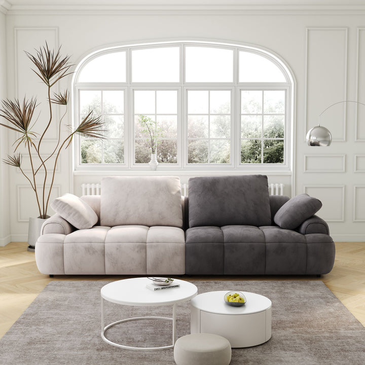 Buy farmhouse furniture Modern Farmhouse Two-Seat Sofa | Large 86.6" Living Room Couch - Modern Cottage Farmhouse Furniture
