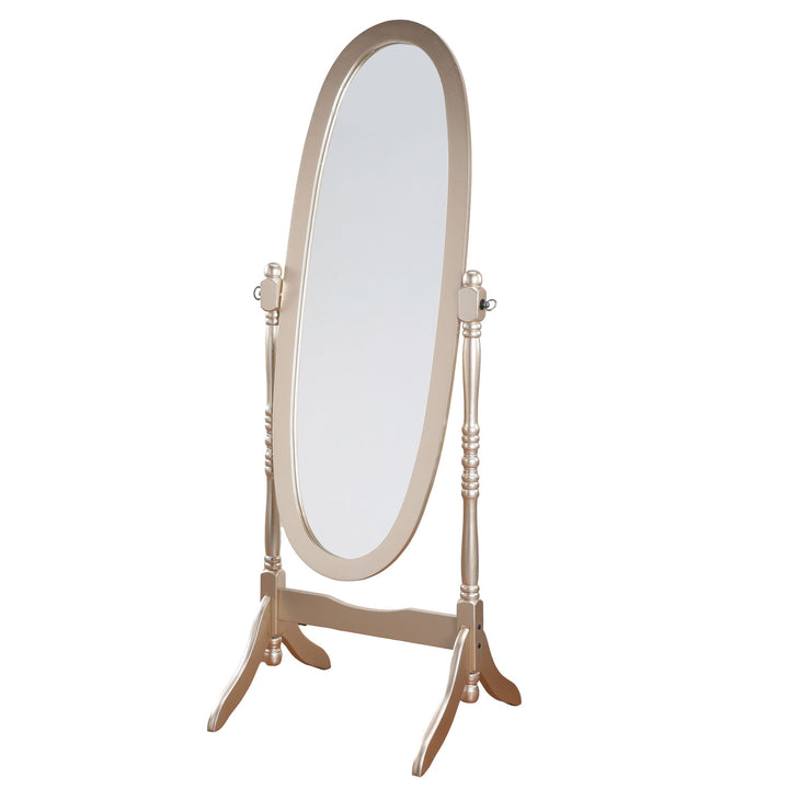 Buy farmhouse furniture Elegant Queen Anna Antique Wood Cheval Mirror with Gold Finish for Home Decor - Modern Cottage Farmhouse Furniture
