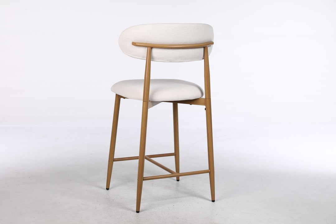 Buy farmhouse furniture Beige Modern Cottage Farmhouse Counter Bar Stools Set of 2 - Modern Cottage Farmhouse Furniture