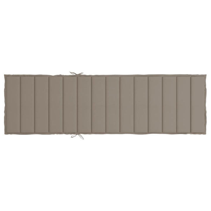 Buy farmhouse furniture Sun Lounger Cushion Taupe Oxford fabric - Modern Cottage Farmhouse Furniture