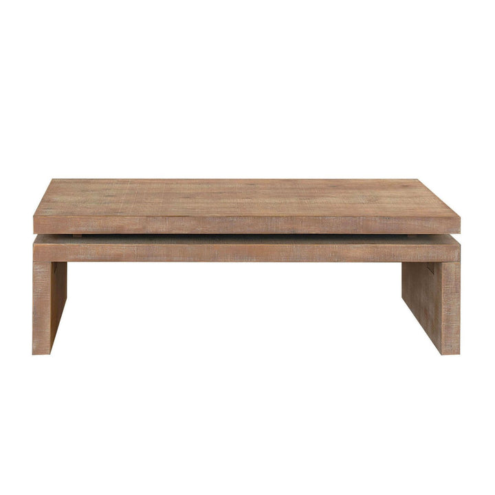 Buy farmhouse furniture Eclat | Natural Wood Modern Farmhouse Coffee Table - Modern Cottage Farmhouse Furniture