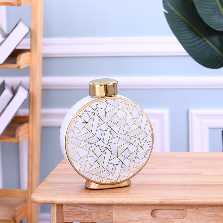 Buy farmhouse furniture Villapiana Scalo | Mediterranean European-style Luxury Ceramic Vase - Modern Cottage Farmhouse Furniture