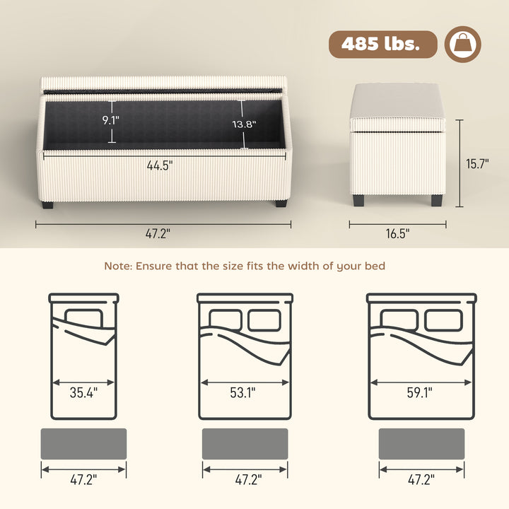 Buy farmhouse furniture Beige Mediterranean Modern Large Bed Ottoman With Storage - Modern Cottage Farmhouse Furniture