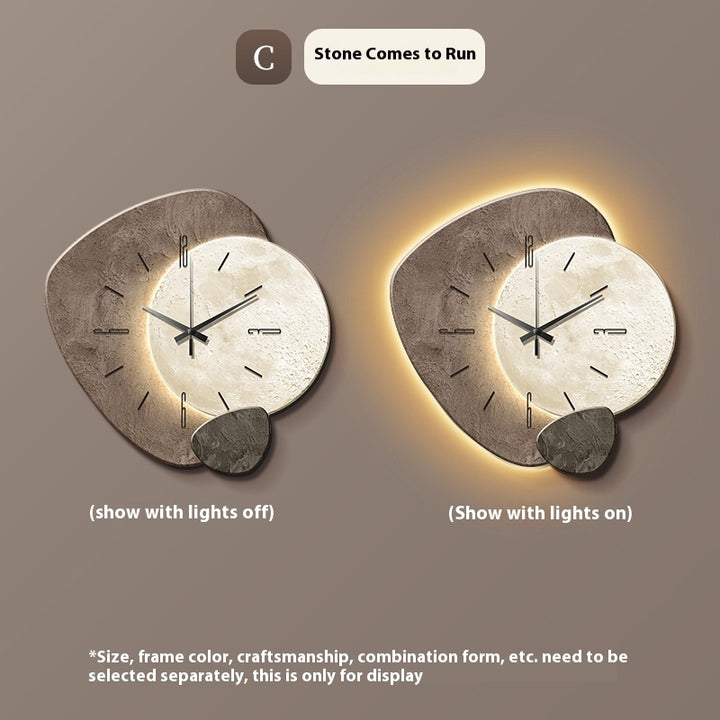 Buy farmhouse furniture Mykonos | Mediterranean Sea Stone Luxury Clock Wall - Modern Cottage Farmhouse Furniture