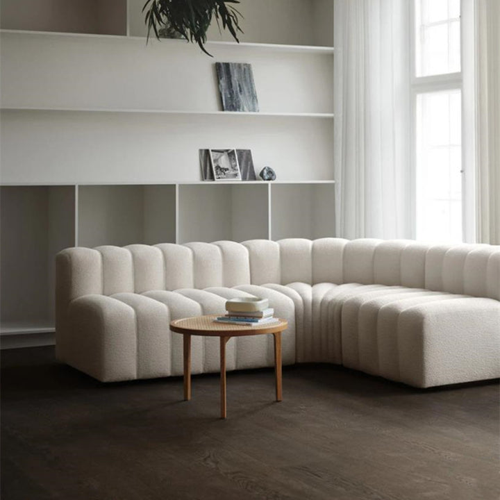 Buy farmhouse furniture Clay Ridge • Beige Modern Luxury Minimalist Farmhouse Modular Sofa Sectional Couch - Modern Cottage Farmhouse Furniture